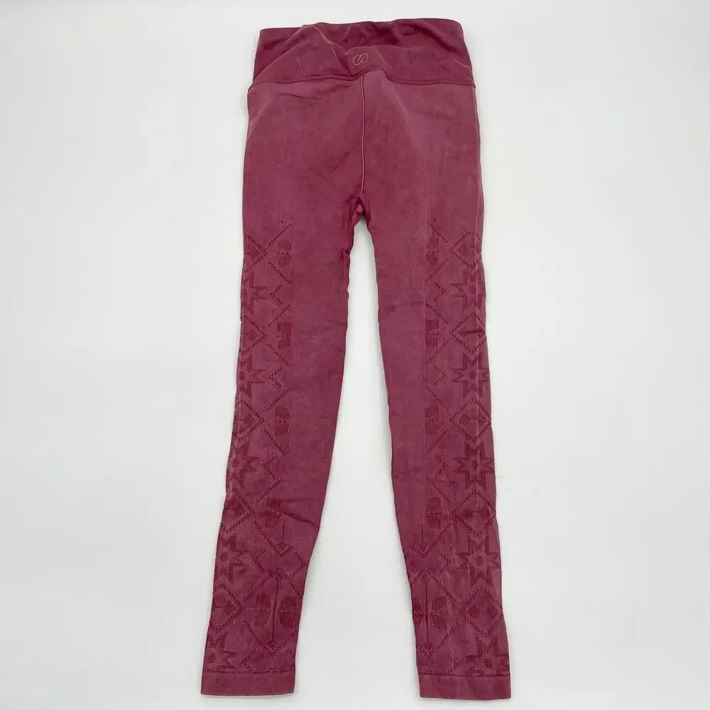 CALIA by CARRIE UNDERWOOD Women's Leggings Size S Mid Rise 7/8 Length Dusty Pink